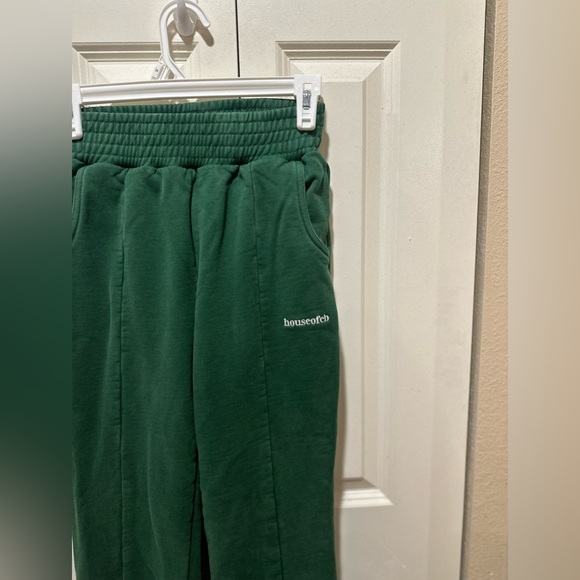 House of CB OLI Green Flared Leg Track Pants Cotton Women’s , size XS - Picture 6 of 14